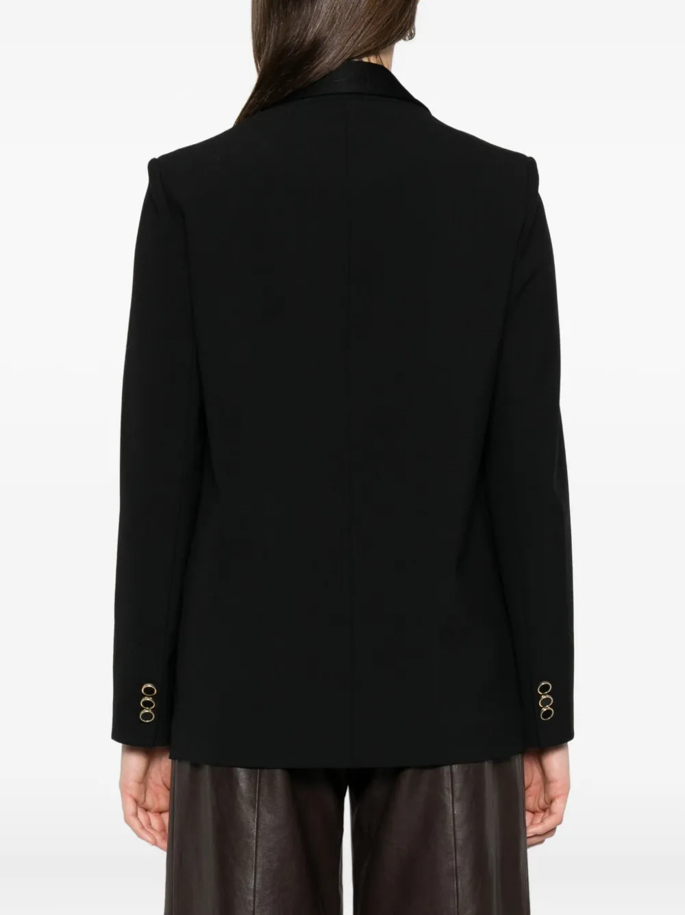 Forte Blazer met enkele rij knopen Zwart