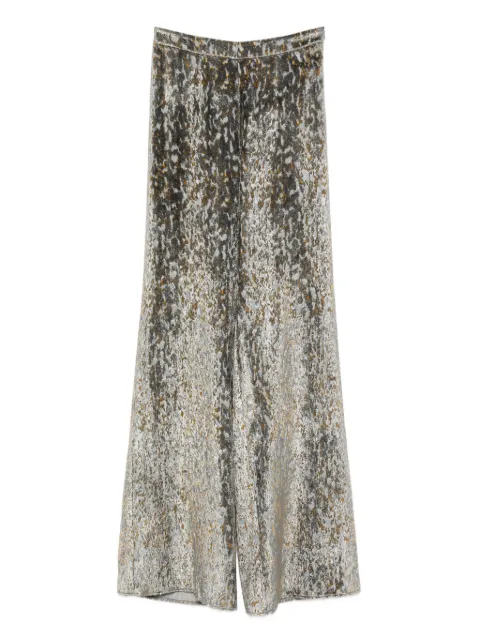 Forte Forte animal-patterned wide-leg trousers