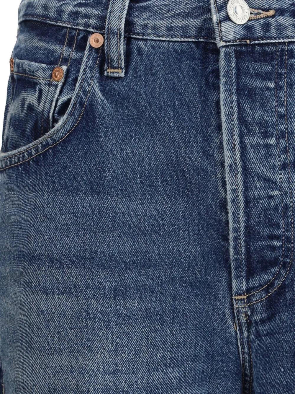 AGOLDE Jeans met logopatch Blauw