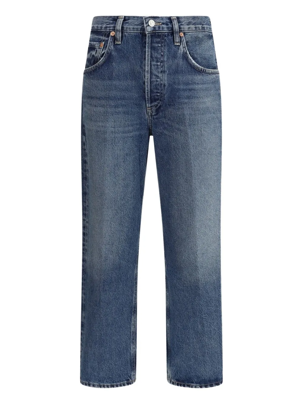 AGOLDE Jeans met logopatch Blauw