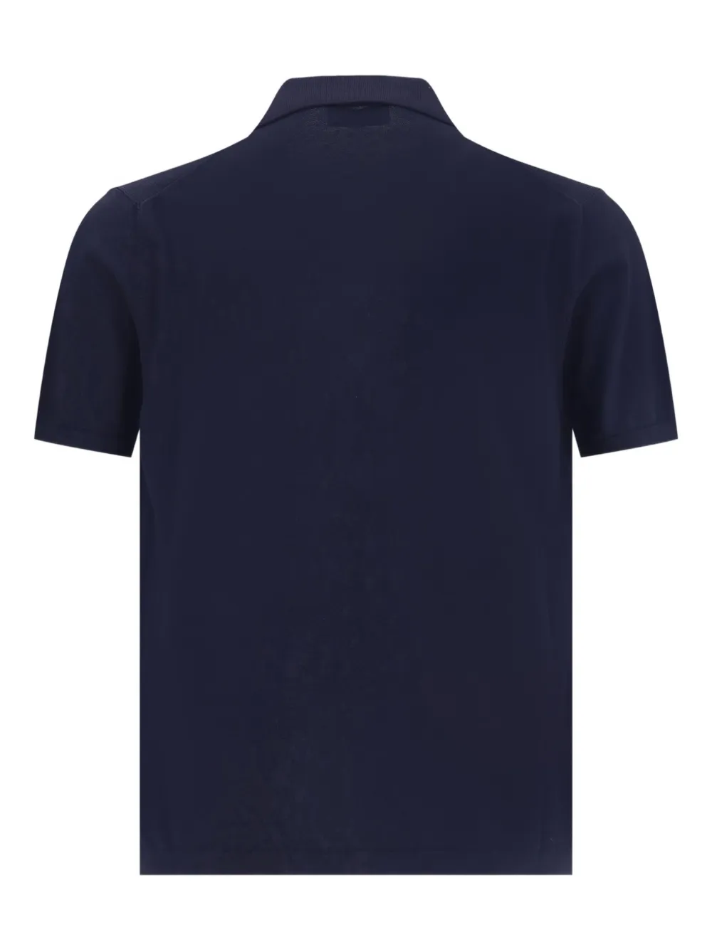 BROOKSFIELD cotton short-sleeve polo shirt - Blauw