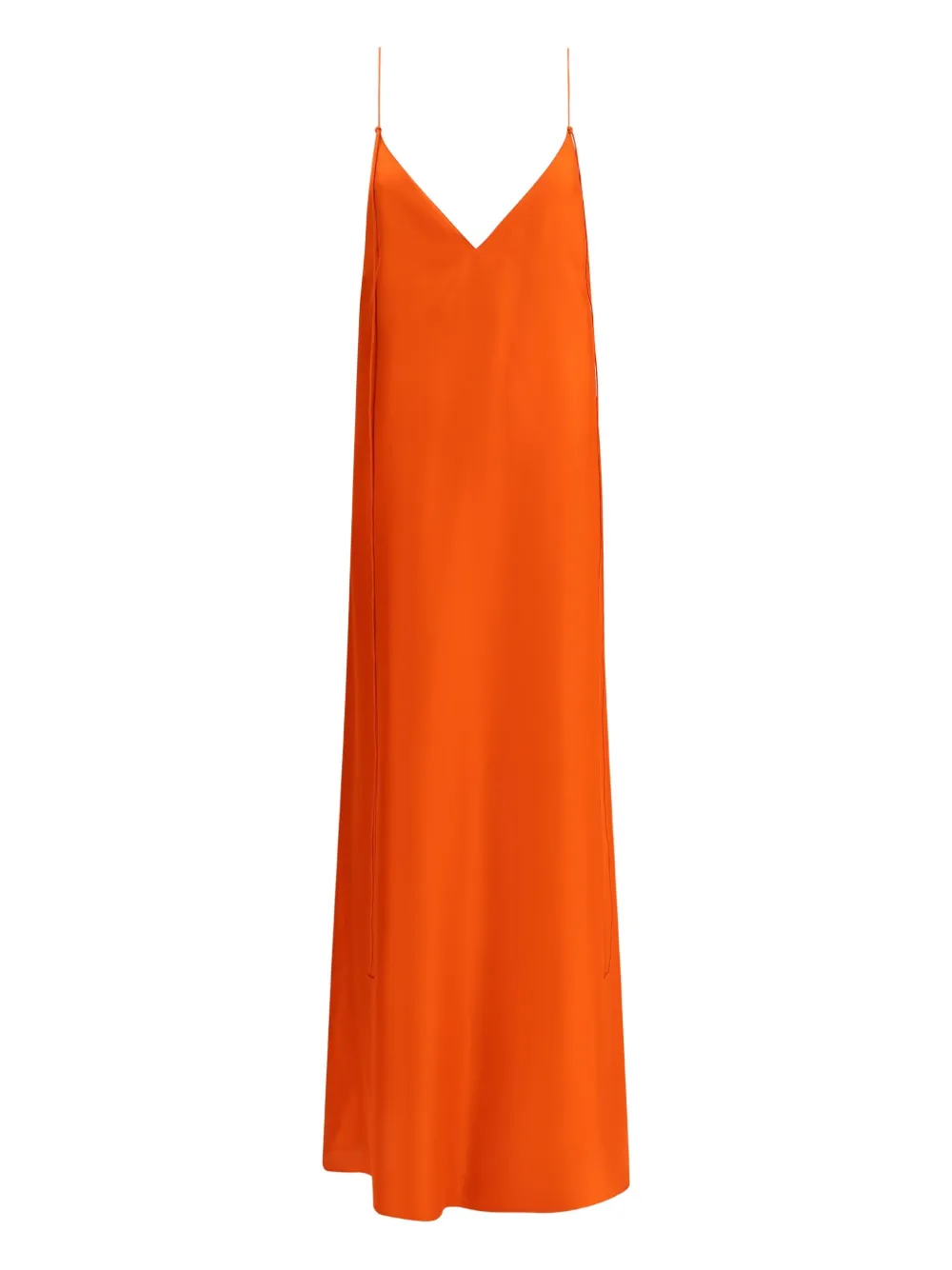 spaghetti-strap V-neck dress
