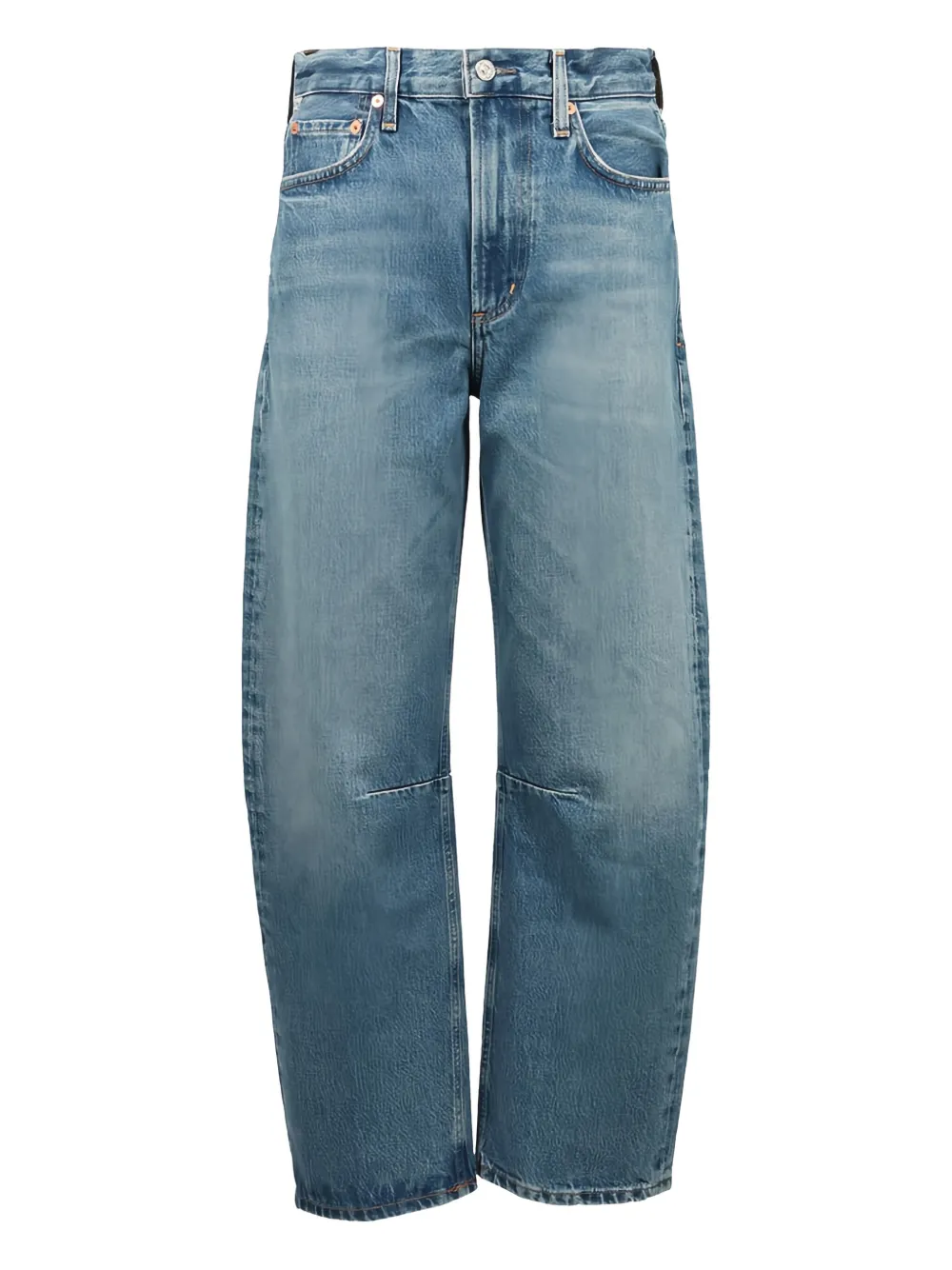 AGOLDE Jeans met logopatch Blauw