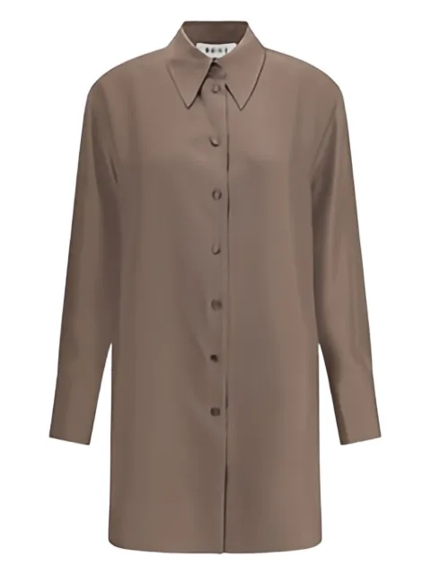 Róhe button-front silk shirt