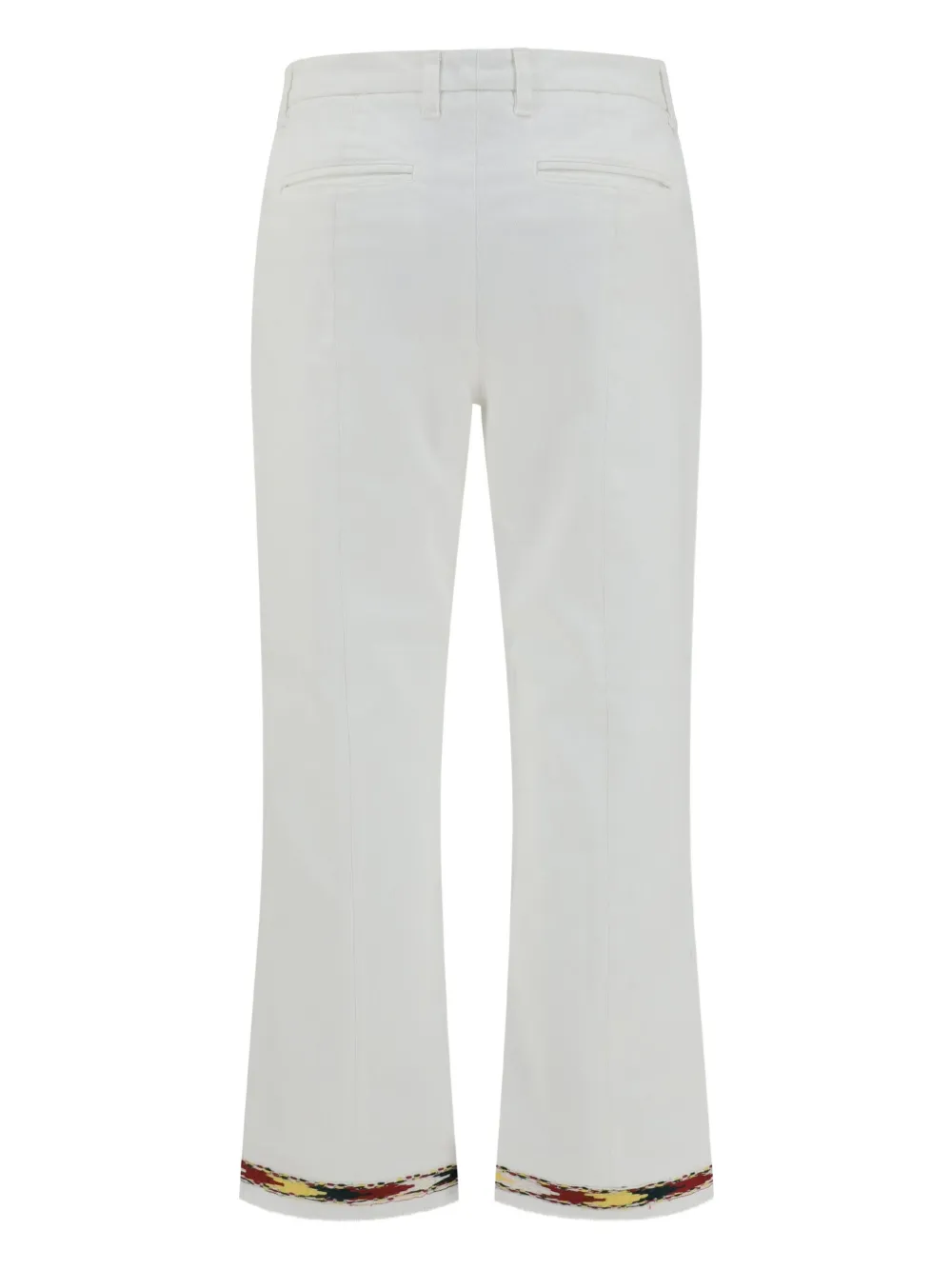 True Royal embroidered trousers - Wit