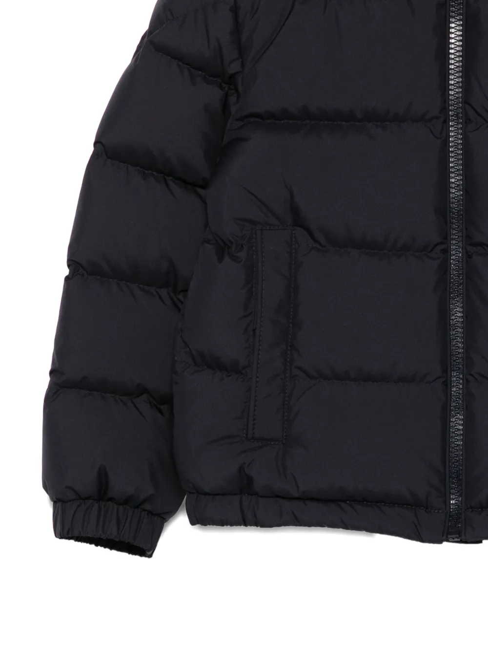 Moncler Enfant Gevoerd jack met capuchon Blauw