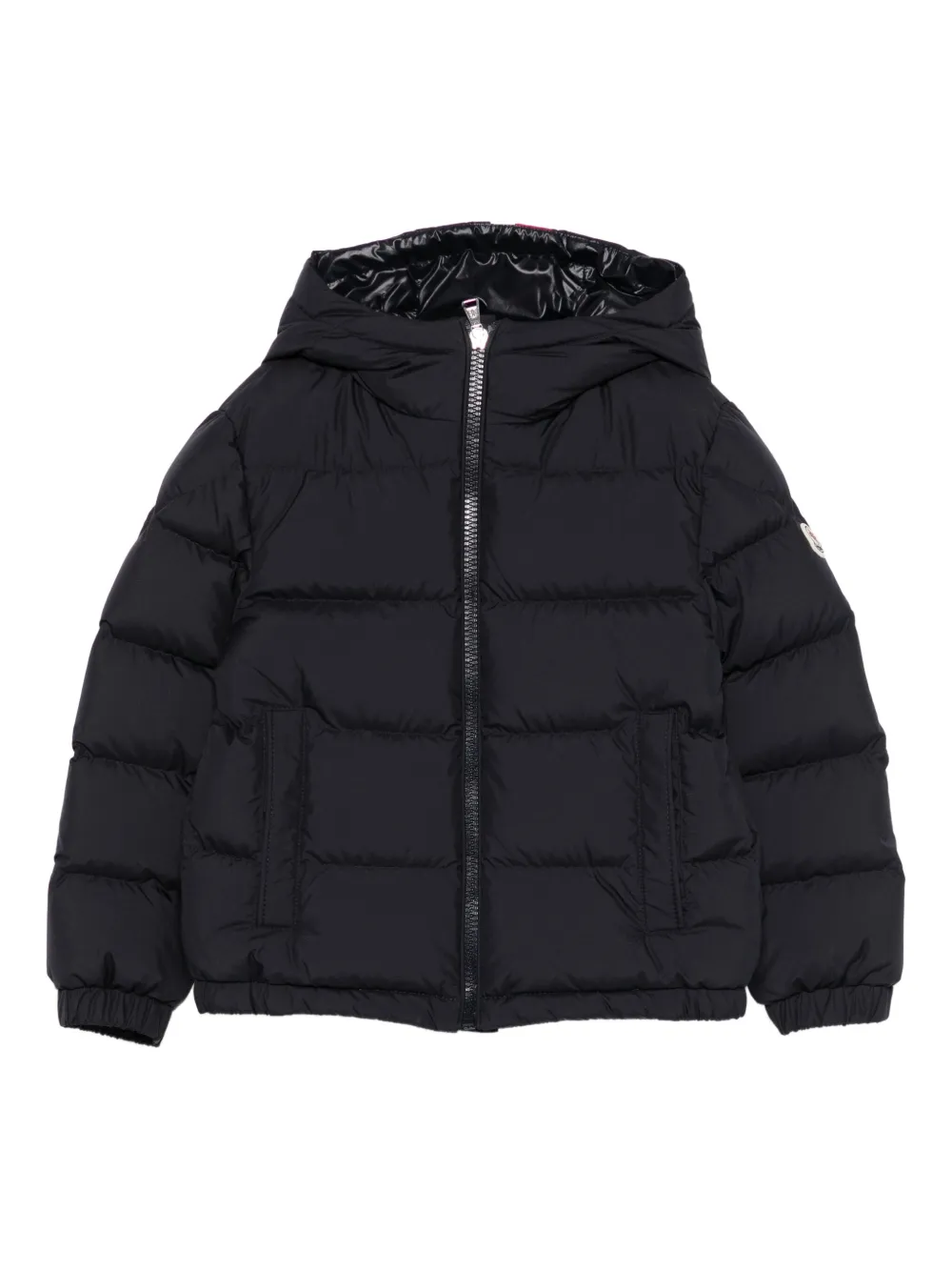 Moncler Enfant Gevoerd jack met capuchon Blauw