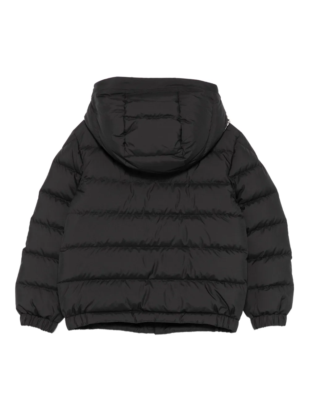 Moncler Enfant Grecois gewatteerd jack met capuchon Zwart