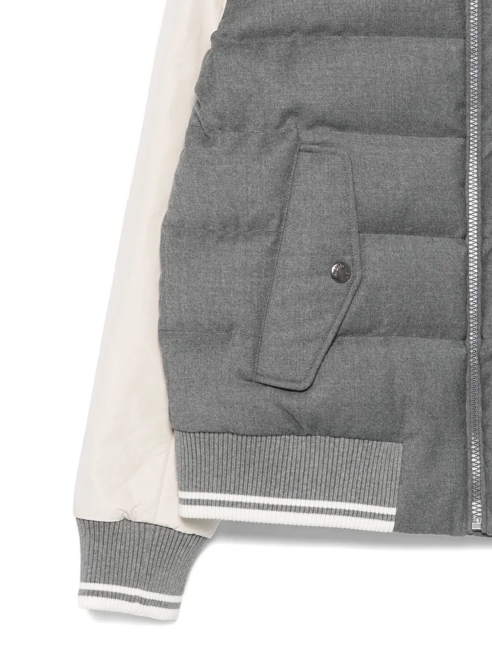 Moncler Enfant Alvaro quilted bomber jacket Grijs