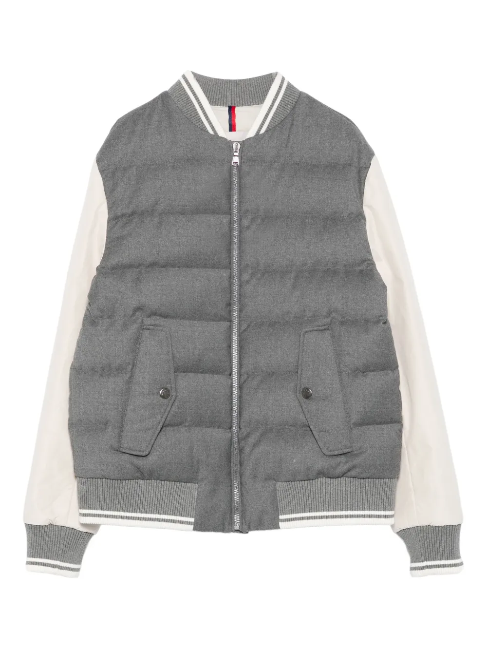 Moncler Enfant Alvaro quilted bomber jacket Grijs