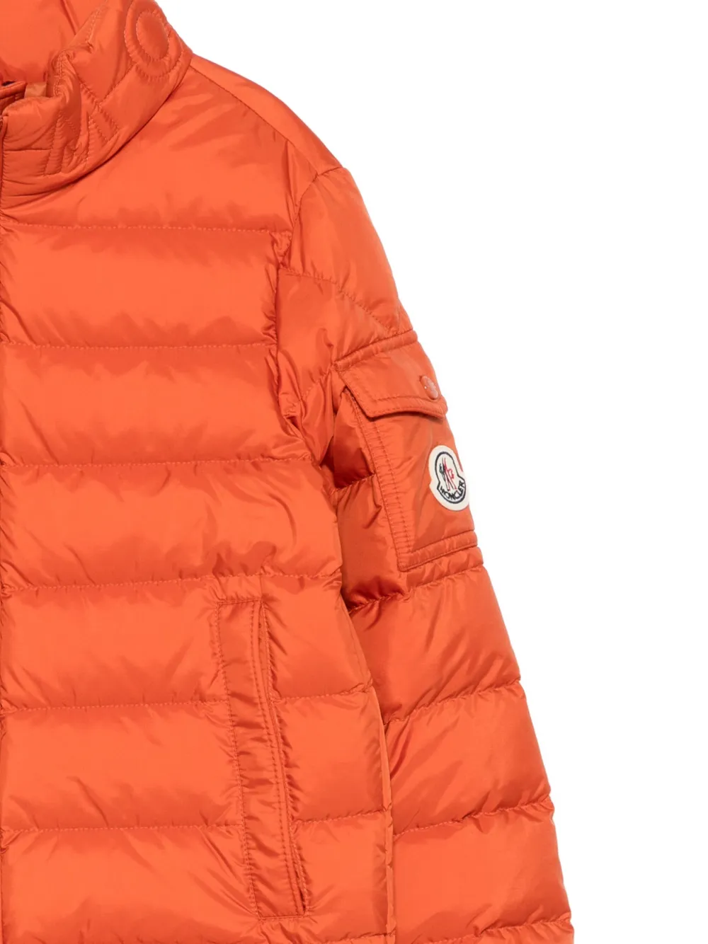Moncler Enfant Aureum quilted jacket Oranje