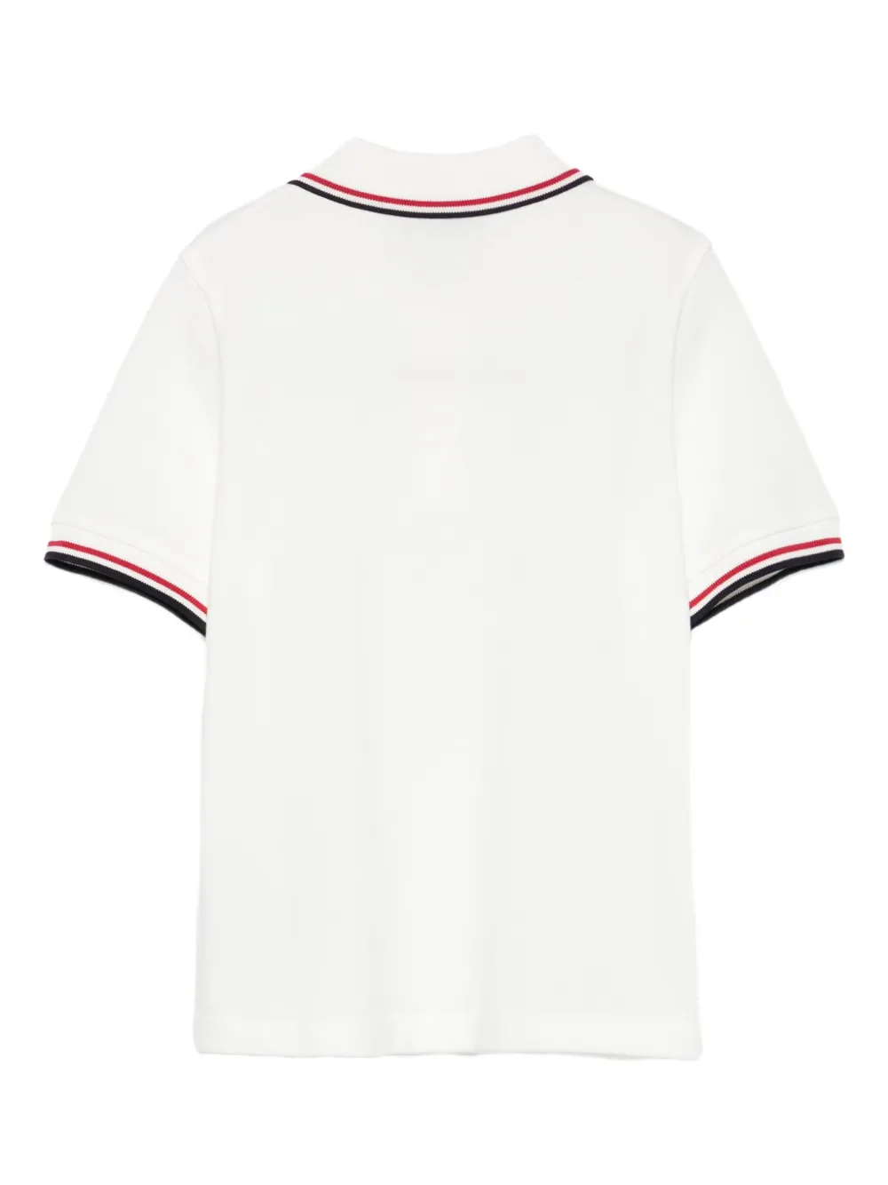 Moncler Enfant logo-patch polo shirt Wit