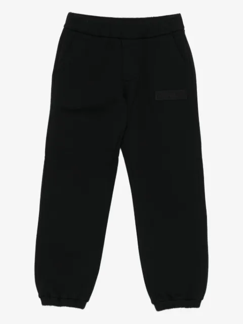 Moncler Enfant logo-patch cuffed sweatpants