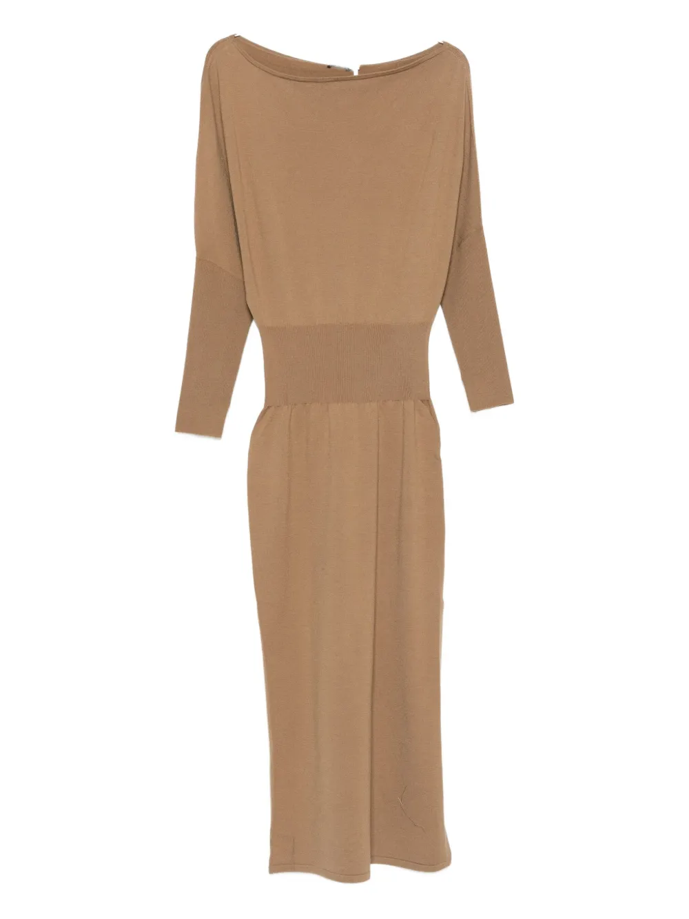 Simkhai Janese off-shoulder midi dress - ブラウン Simkhai Janese off-shoulder midi dress - ブラウン