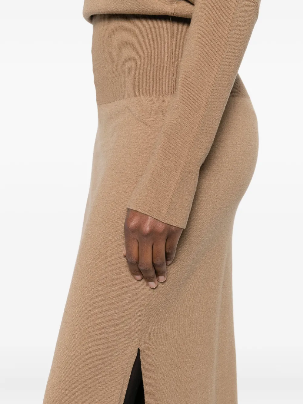 Simkhai Janese Off-shoulder Midi Dress In Neutral