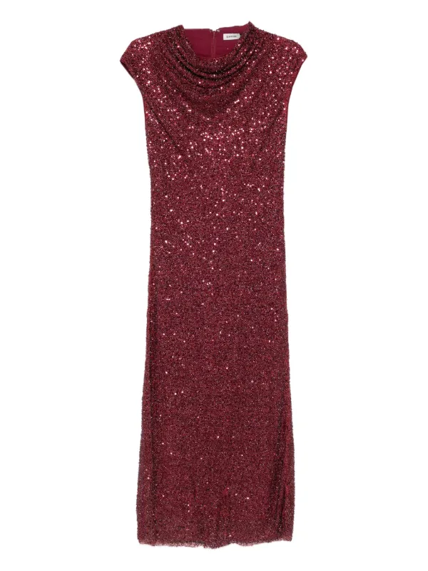 satin mermaid dress Pink Satin Mermaid Prom Dresses with Plunging V-Neck & Tiered Tulle Bo   Viniodress