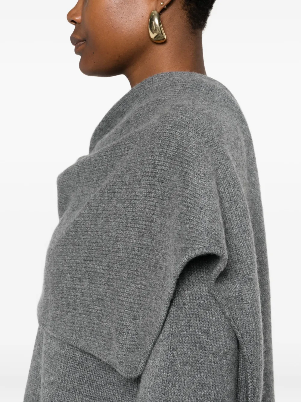 Simkhai Scarf-detail Sweater In Gray