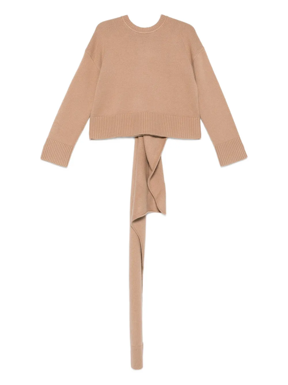 Simkhai Scarf-detail Sweater In Brown