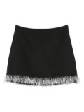 Simkhai beaded-fringe mini skirt - Black