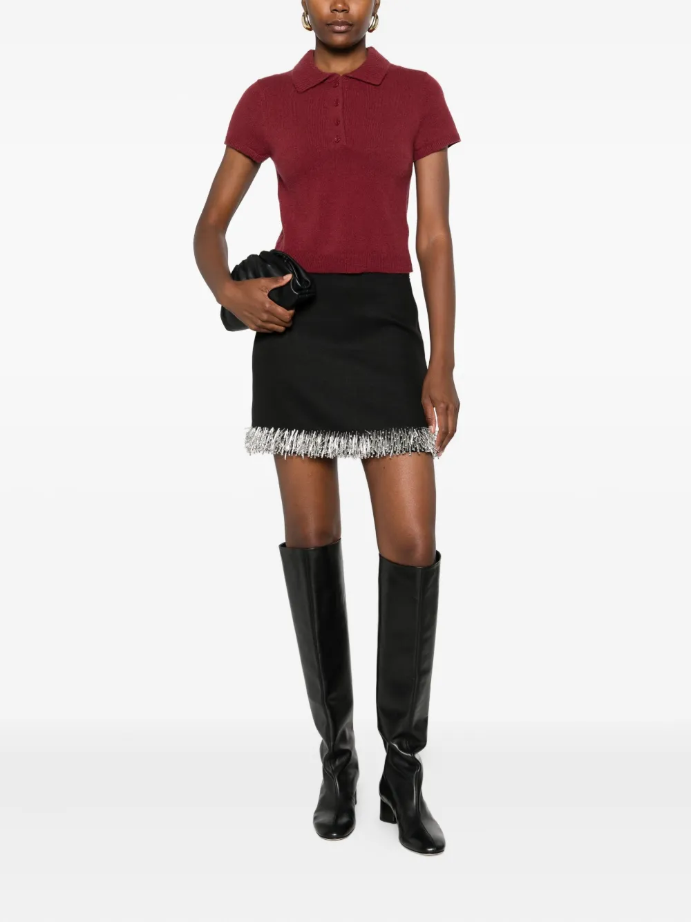 Simkhai Polotop met korte mouwen - Rood