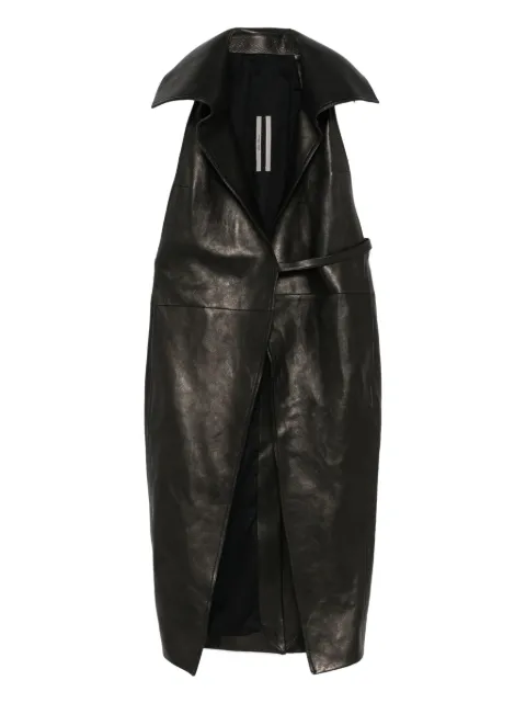 Rick Owens dracucollar leather coat