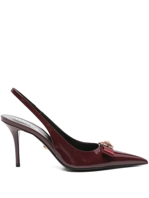 Versace Scarpin slingback com salto 85mm