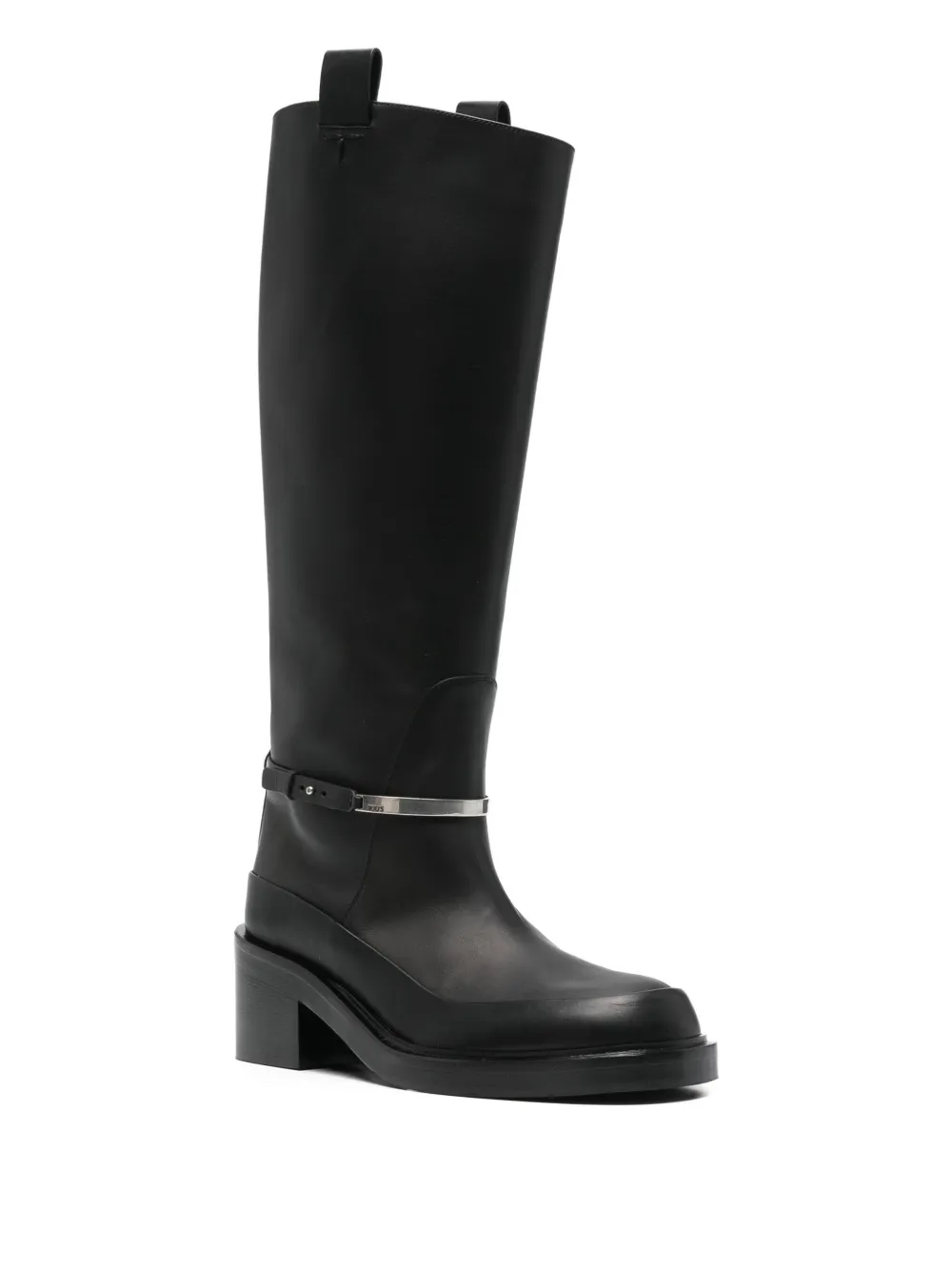Tod's 60mm Metal-strap Boot In Black