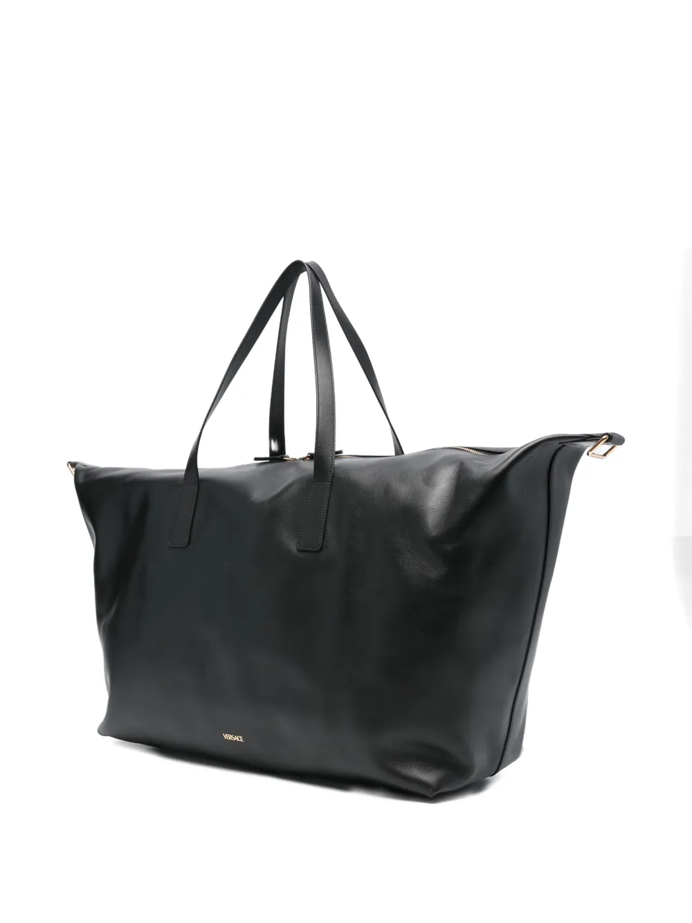 Versace La Medusa leren duffeltas Zwart