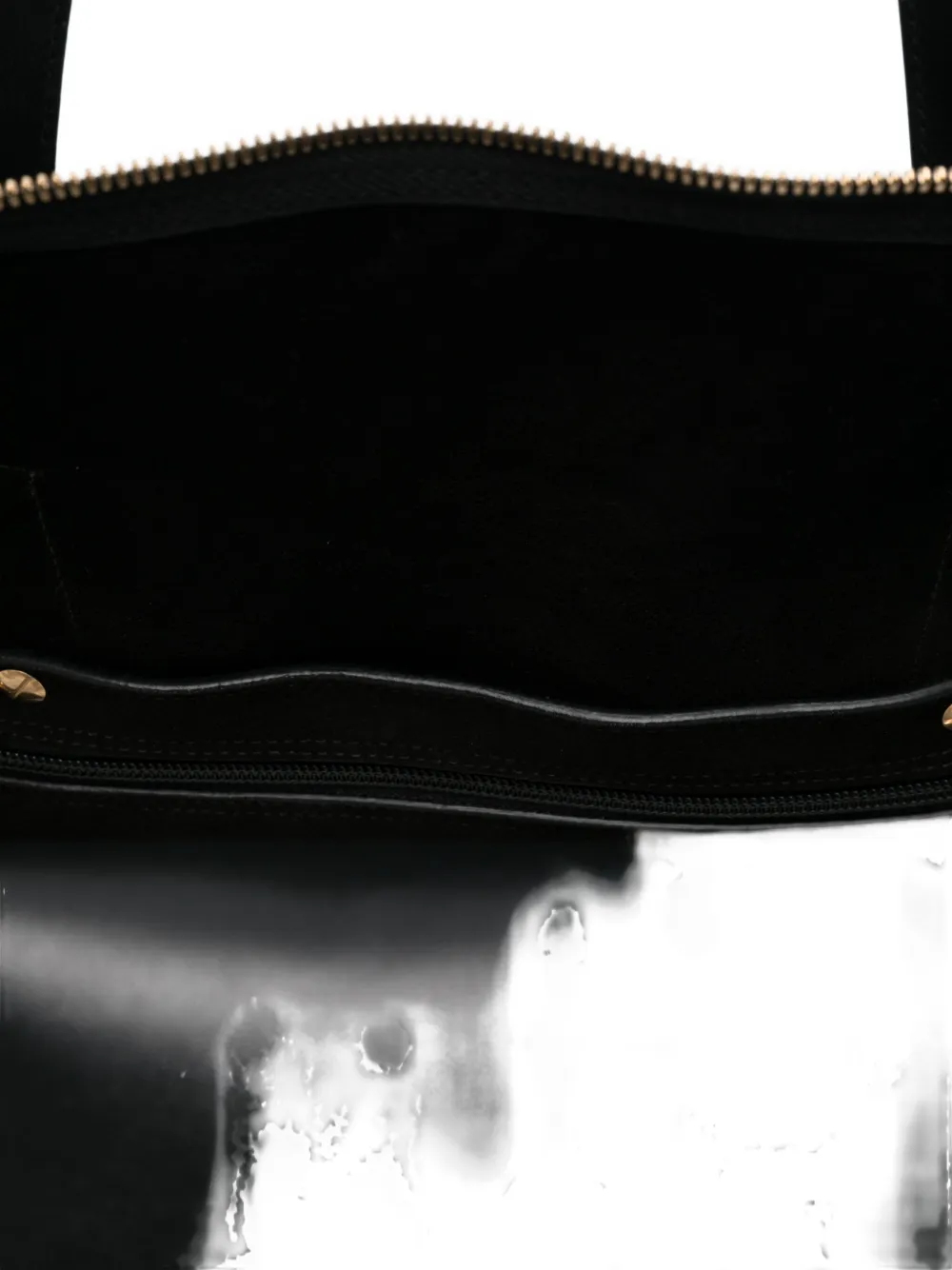 Versace La Medusa leren duffeltas Zwart