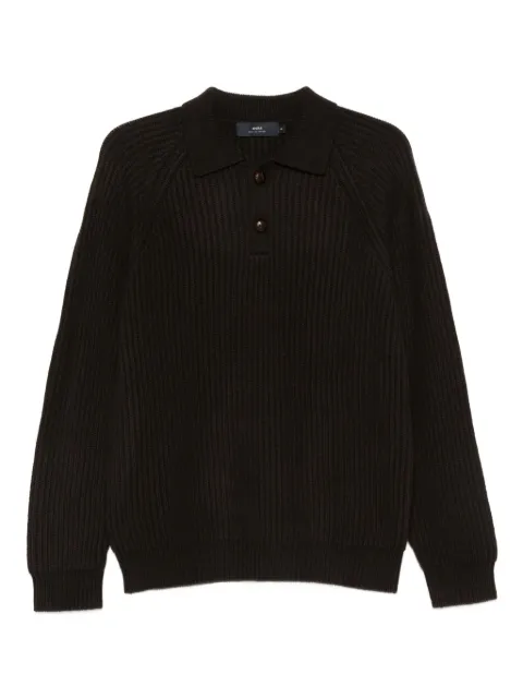 arch4 Mr. Darius ribbed-knit polo shirt