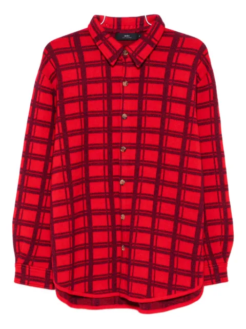 arch4 Mr. Young checked cashmere shirt
