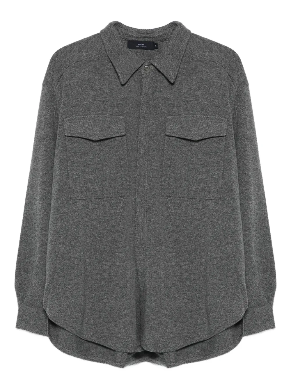arch4 double-pocket cashmere shirt jacket | Grey | Image 1