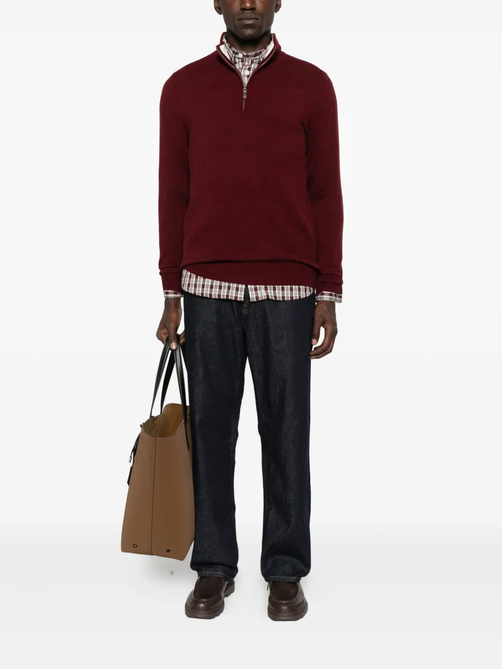 arch4 Mr Fenchurch half-zip cashmere sweater | Knitted Sweaters | Image 2