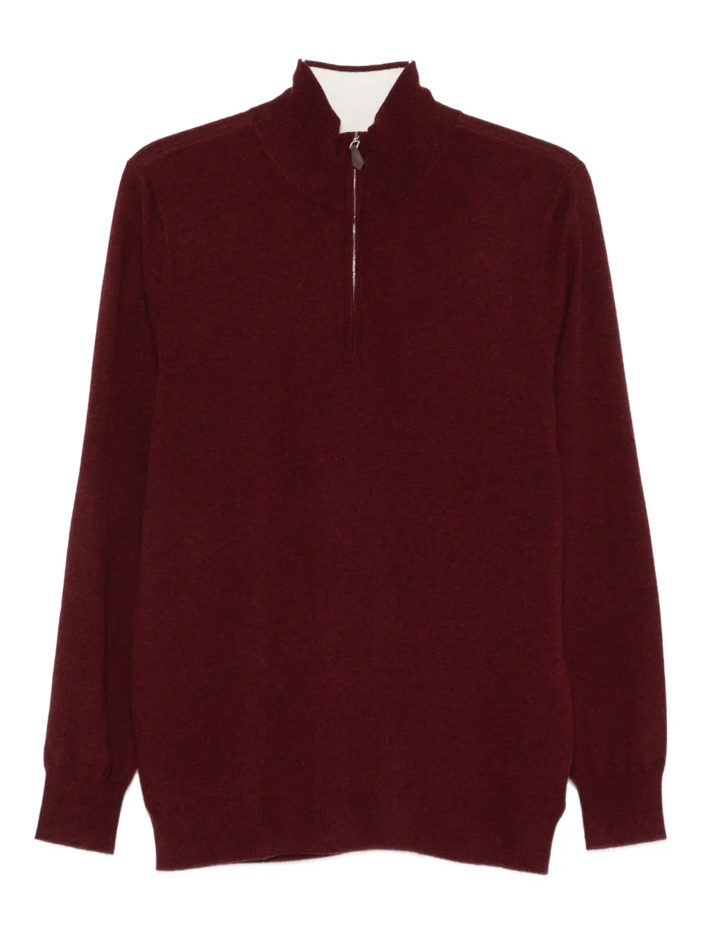 arch4 Mr Fenchurch half-zip cashmere sweater | Red | Image 1