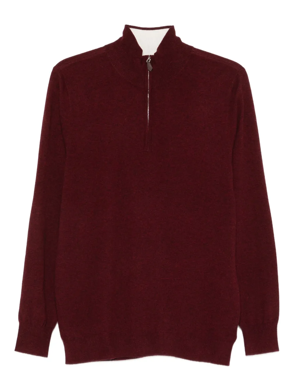 arch4 Mr Fenchurch half-zip cashmere sweater | Red | Image 1