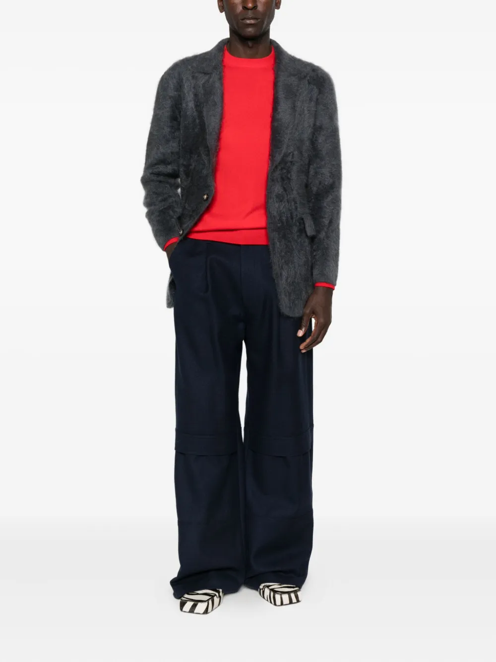 Arch4 crew-neck cashmere sweater - Rood