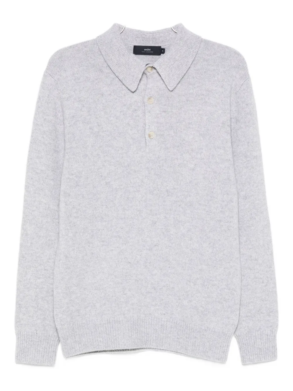 Arch4 Mr. Bessi Cashmere Polo Shirt In Gray