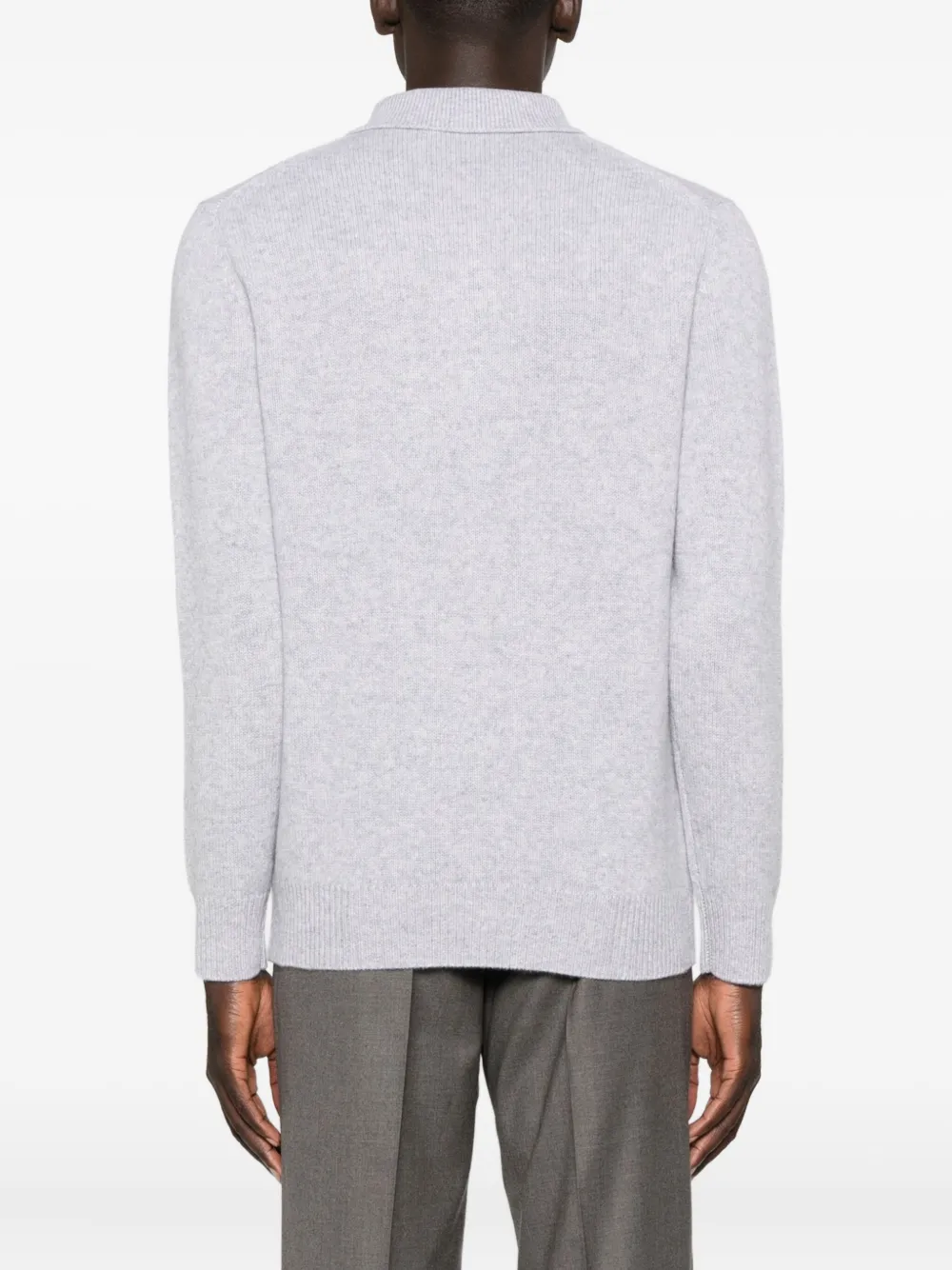 Arch4 Mr. Bessi Cashmere Polo Shirt In Gray