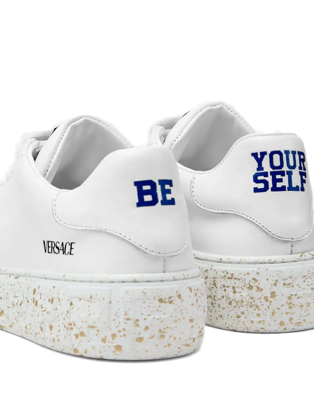 Versace Kids lace-up sneakers Wit