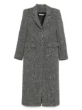 Alessandra Rich sequin tweed coat - Grey