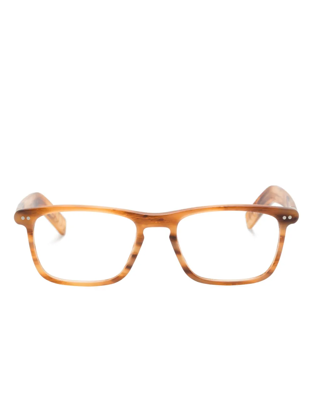 Lunor rectangle-frame glasses | Brown | Image 1