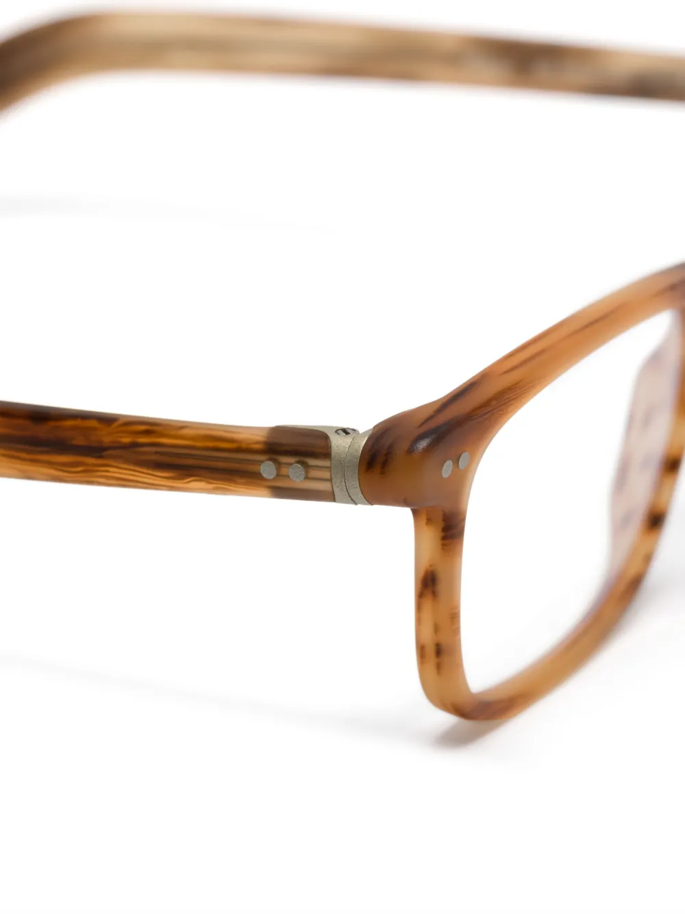  Lunor Rectangle-frame Glasses - Brown 