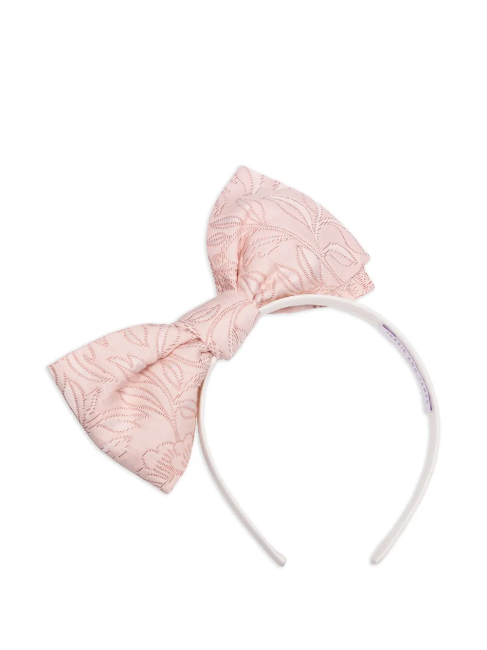 JESSIE AND JAMES KIDS Haarband met bloe print en strik Roze