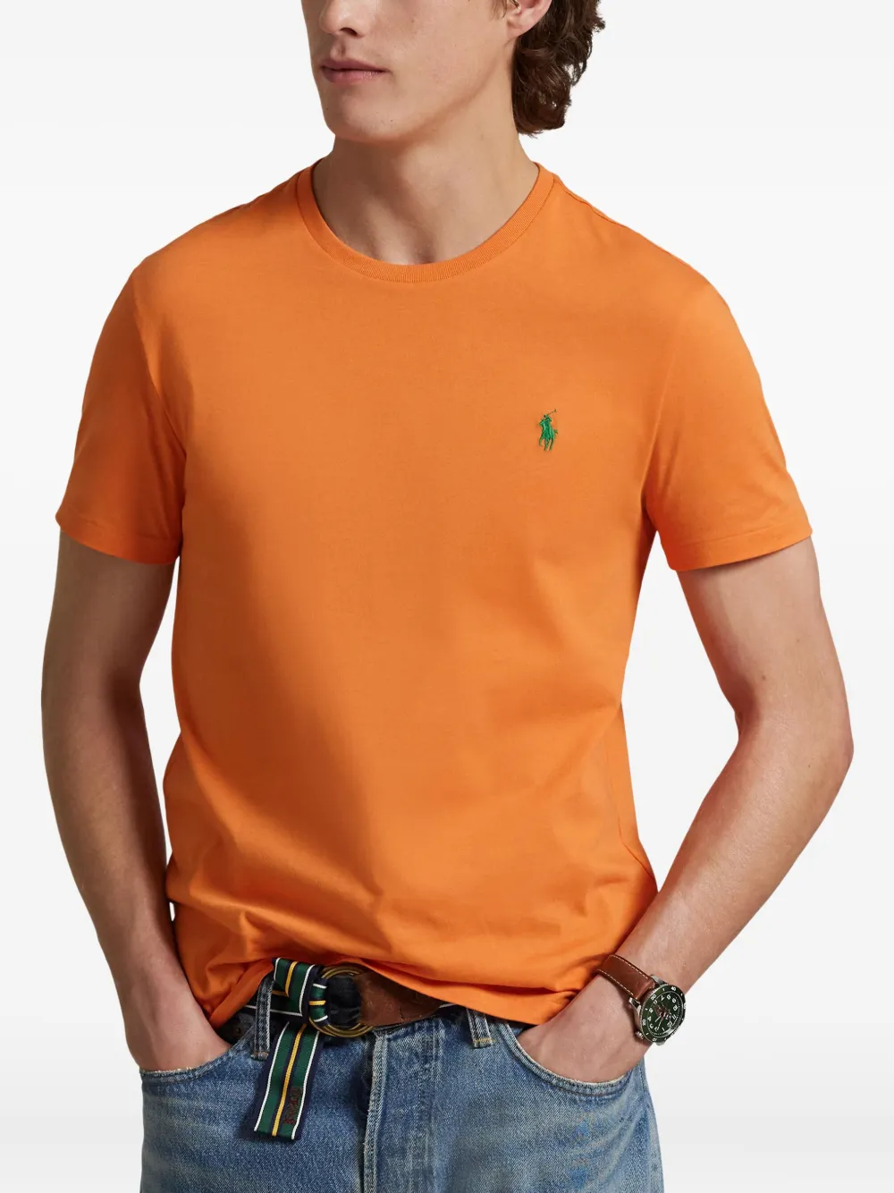 Polo Ralph Lauren T-shirt met ronde hals Oranje