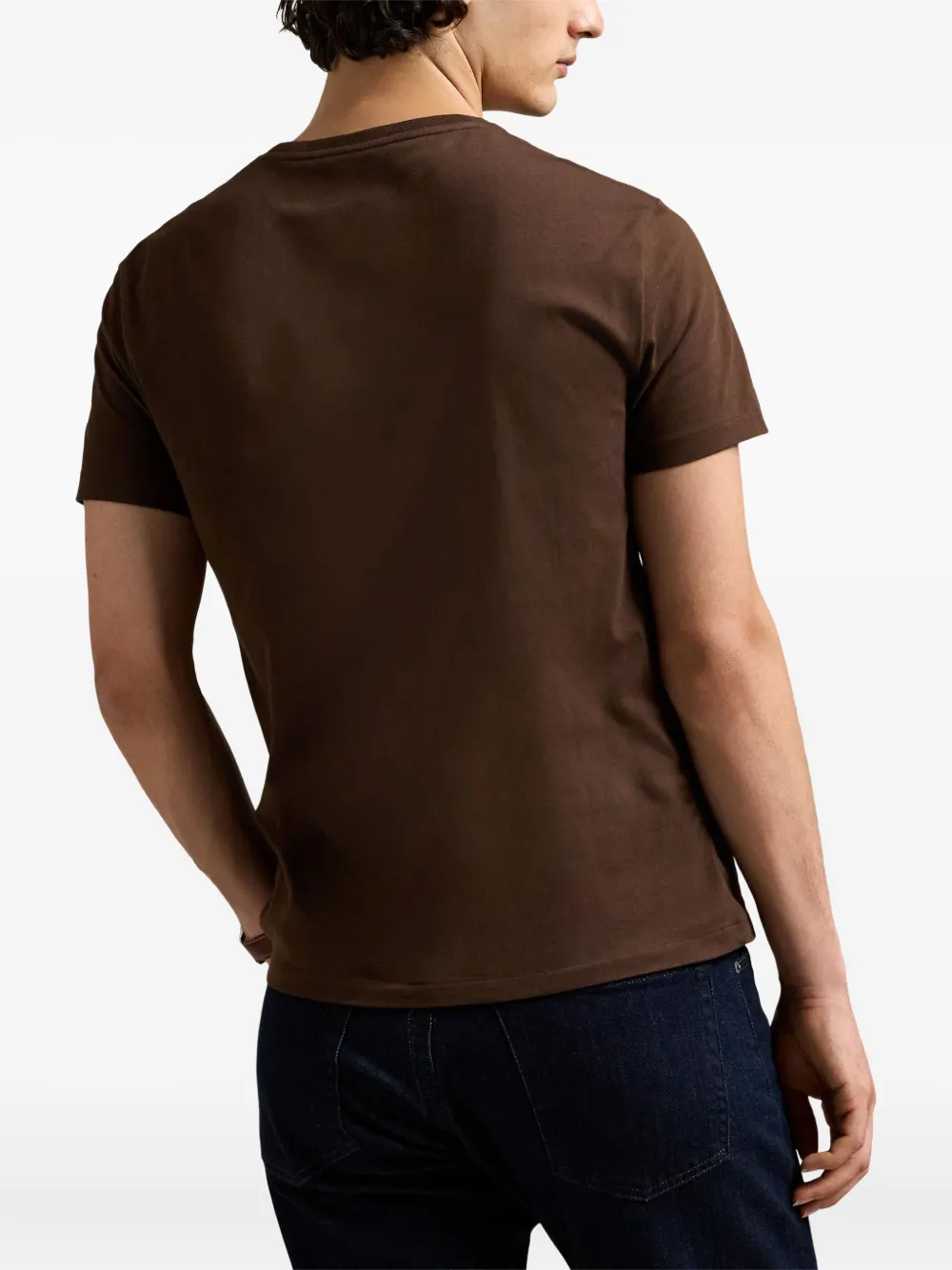 Polo Ralph Lauren T-shirt met geborduurd logo Bruin