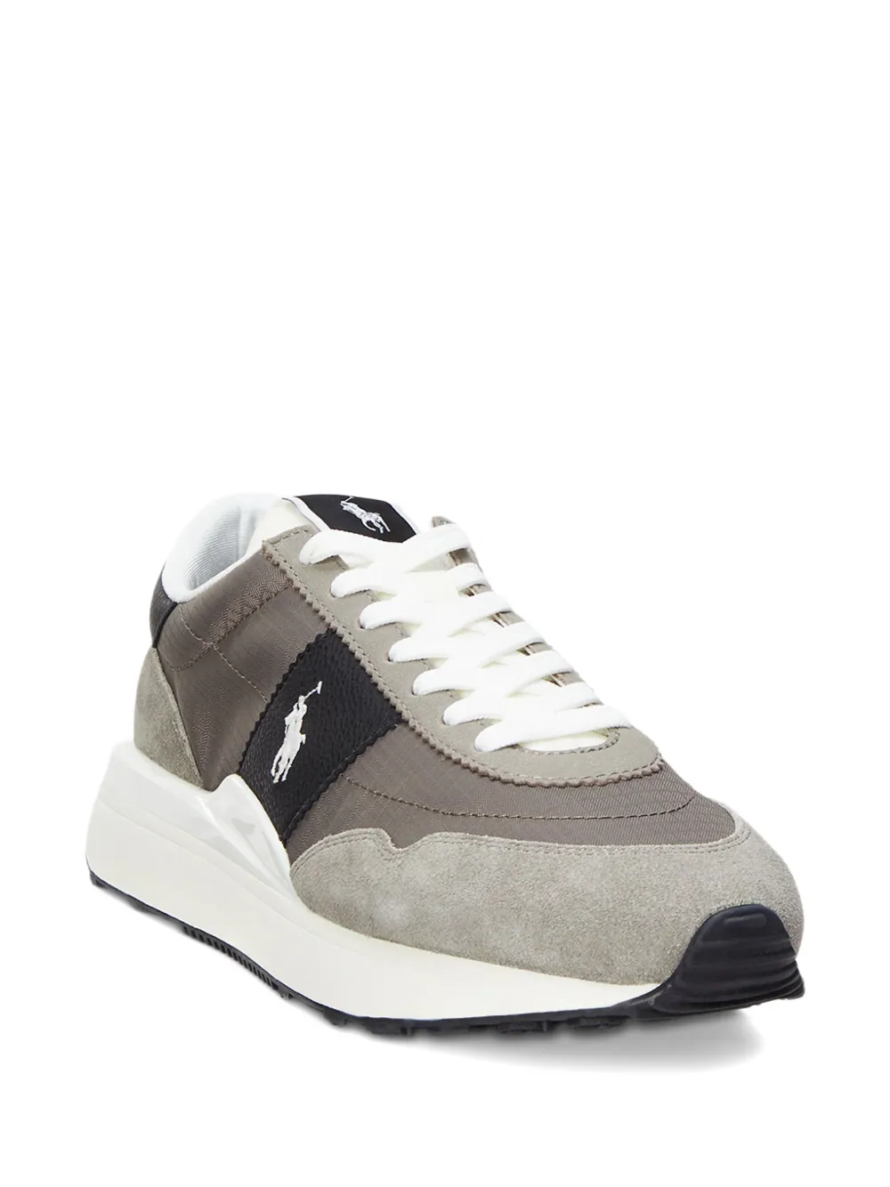 Polo Ralph Lauren Train 89 suede panelled sneakers Grey