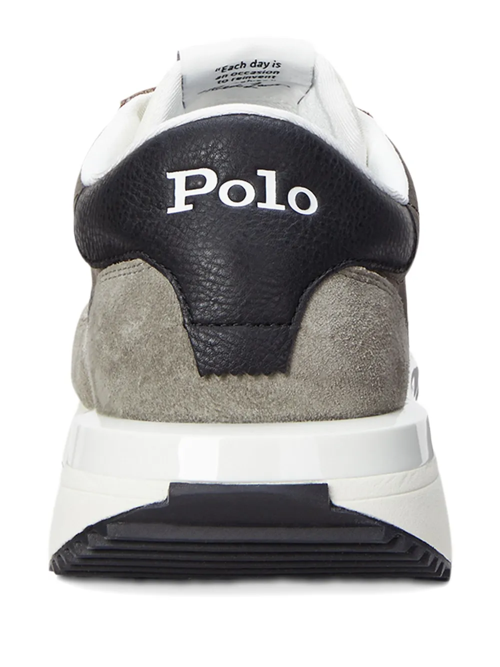 Polo Ralph Lauren Train 89 suede panelled sneakers Grey
