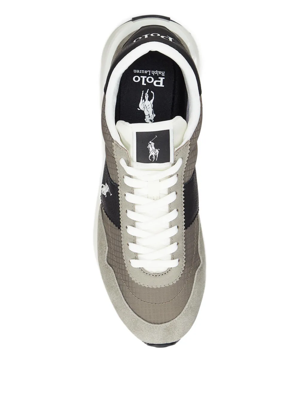 Polo Ralph Lauren Train 89 suede panelled sneakers Grey
