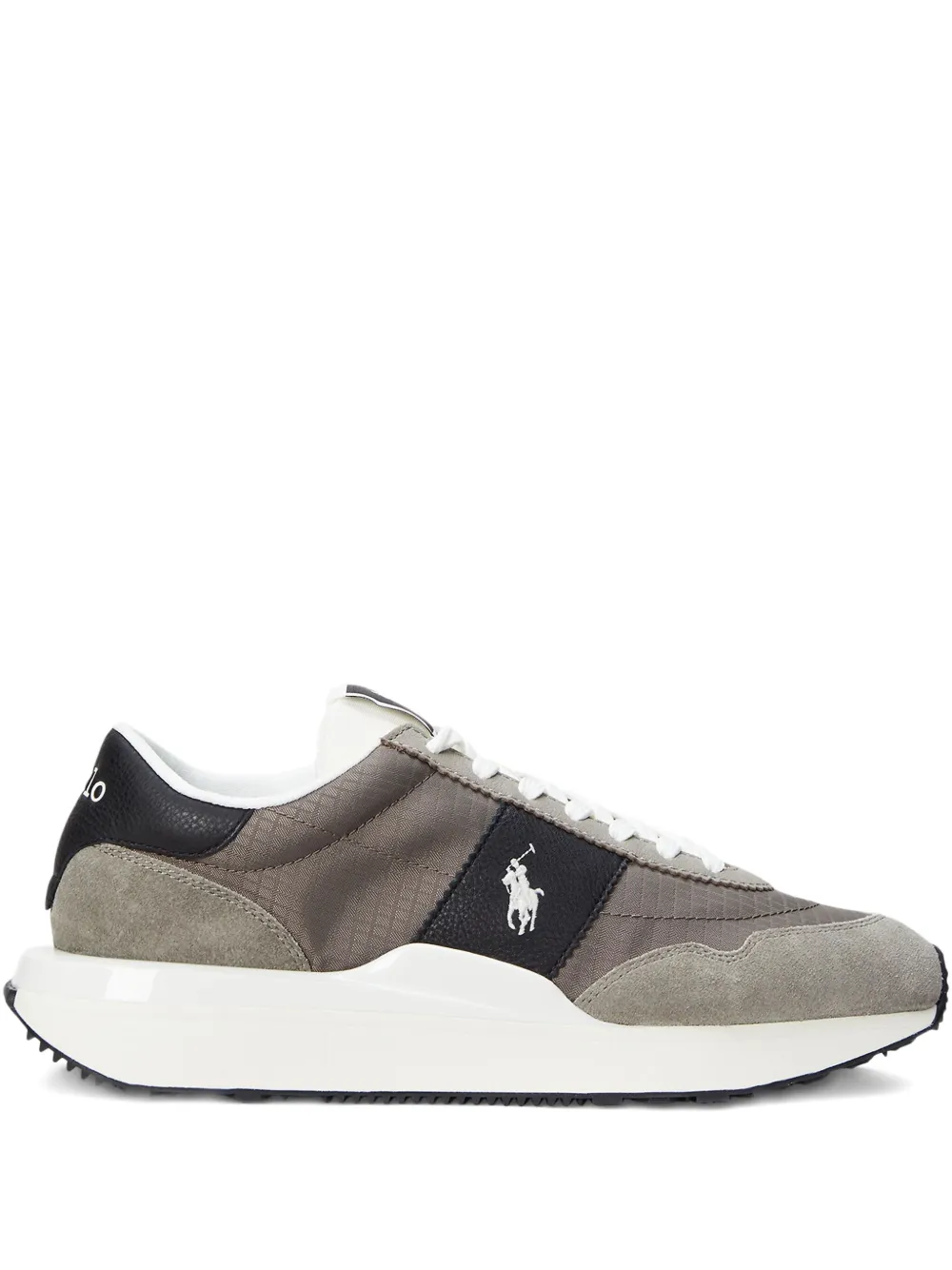 Polo Ralph Lauren Train 89 suede panelled sneakers Grey