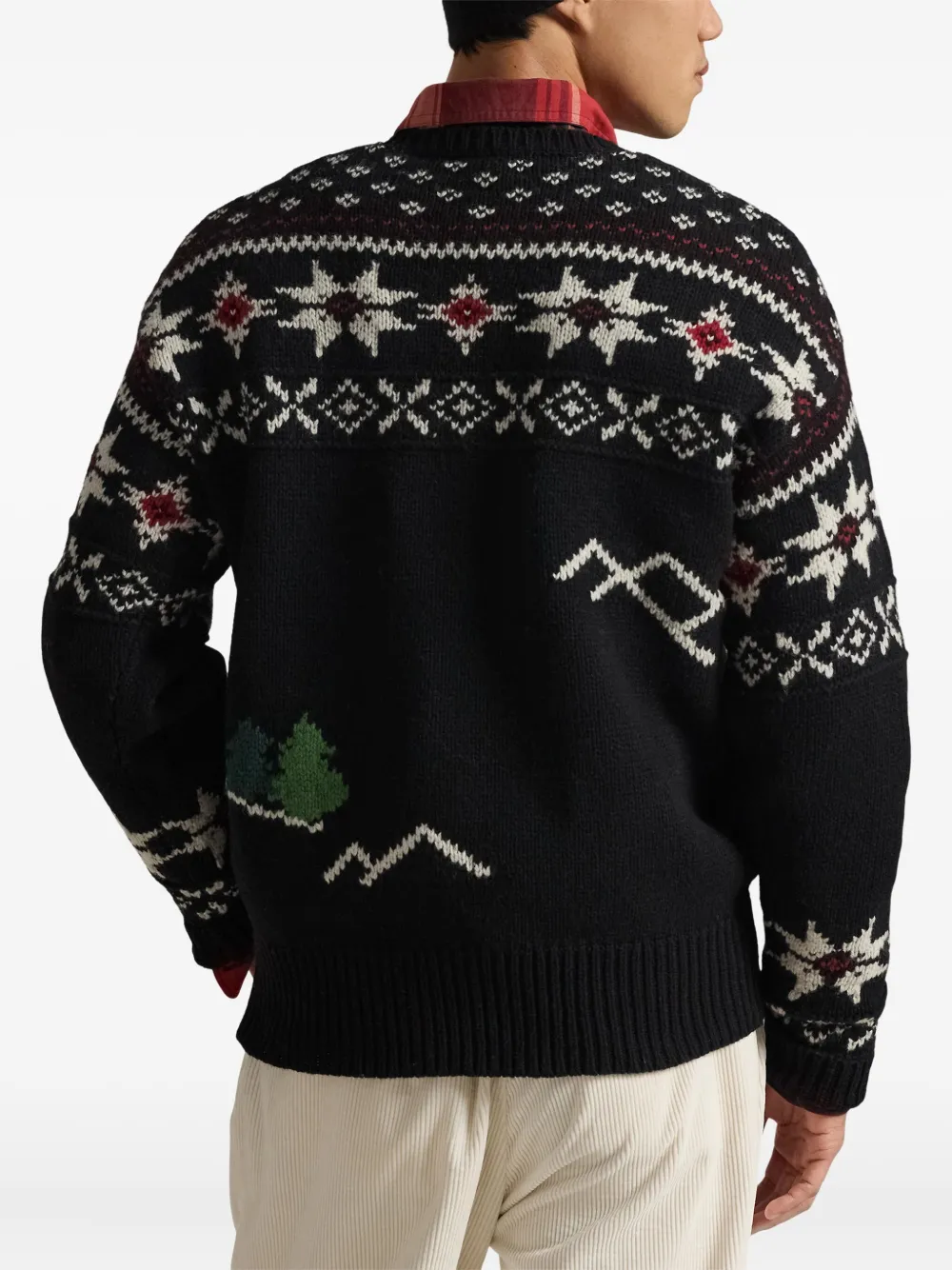 Polo Ralph Lauren Skier Long-sleeve Jumper In Black